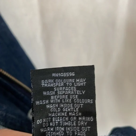 Universal Standard Denim Utility Jacket Indigo Blue Women Sz XL Heavy Duty - Picture 8 of 12